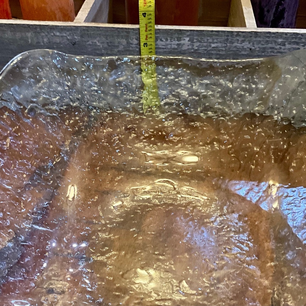 3 Unique Elegant Hand Blown Glass Vintage Serving Pieces - Picture 8 of 10